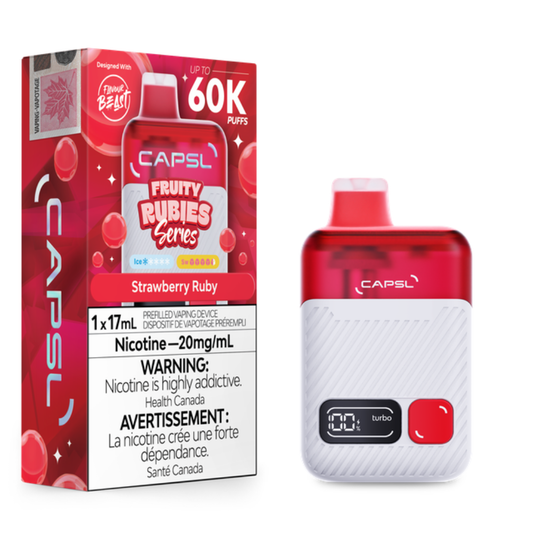 CAPSL 60K By Flavour Beast - Strawberry Ruby