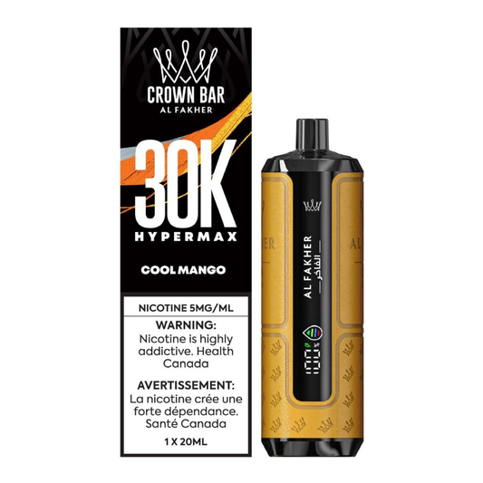 Al Fakher Crown Bar 30k HyperMax Disposable Vape -Mango Ice