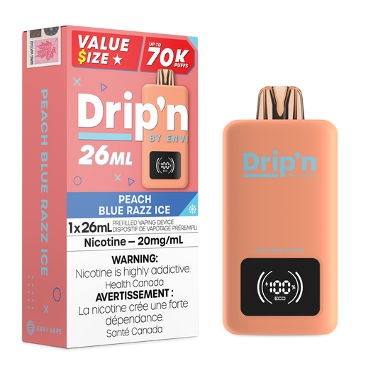 Drip'n By Envi 70k - Peach Blue Razz Ice