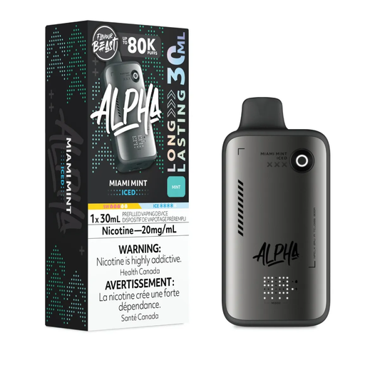 Flavour Beast Alpha Disposable Vape - 80K Puffs - Miami Mint Iced