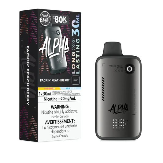 Flavour Beast Alpha Disposable Vape - 80K Puffs - Packin' Peach Berry