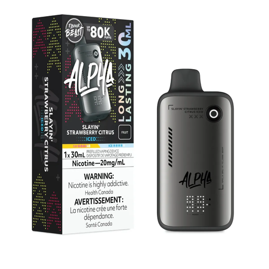 Flavour Beast Alpha Disposable Vape - 80K Puffs - Slayin' Strawberry Citrus Iced