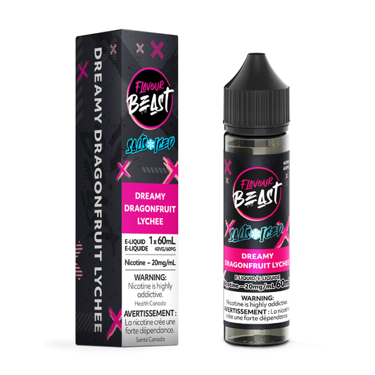 Flavour Beast Salts Vape Juice 60mL 20mg - Dreamy Dragonfruit Lychee Iced