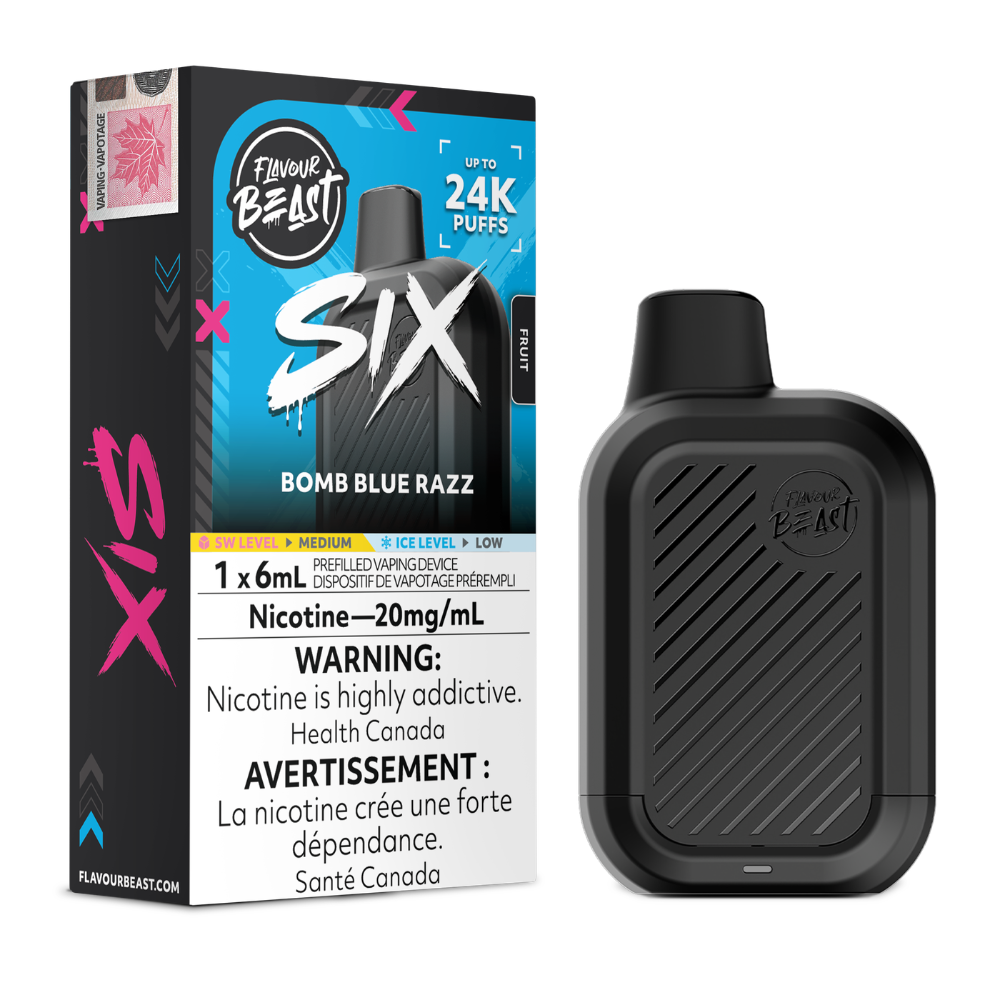 Flavour Beast Six  24k puffs 6ML Disposable Vape