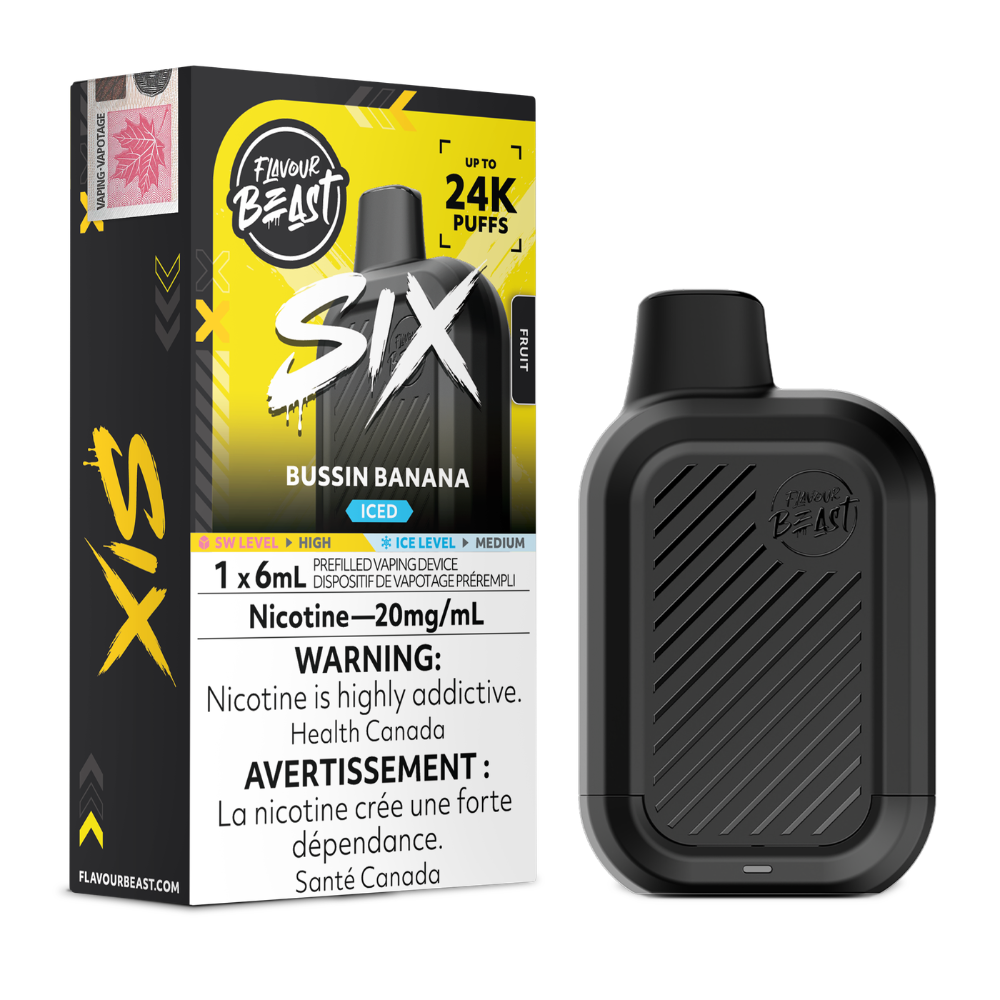 Flavour Beast Six  24k puffs 6ML Disposable Vape