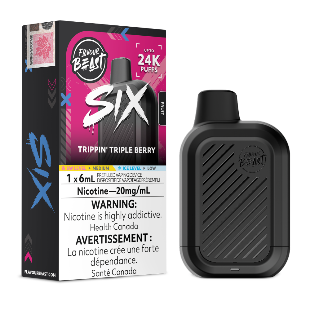 Flavour Beast Six  24k puffs 6ML Disposable Vape