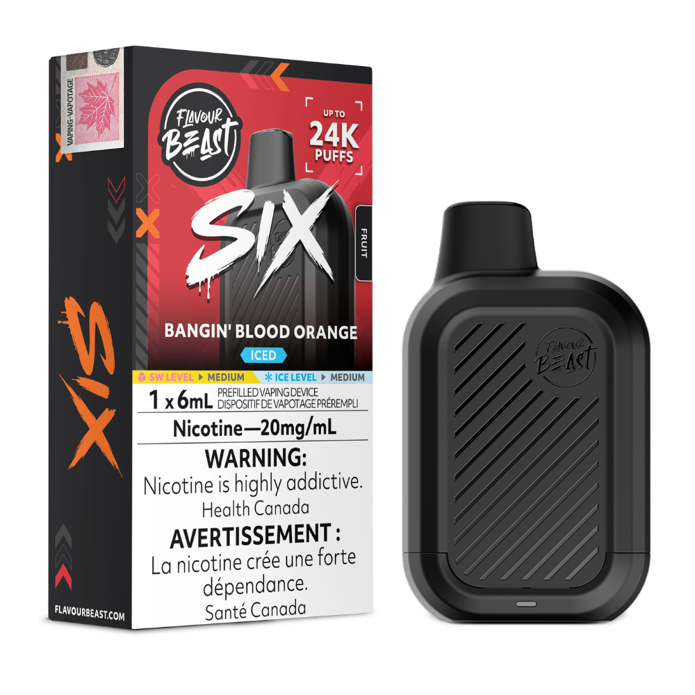 Flavour Beast Six  24k puffs 6ML Disposable Vape