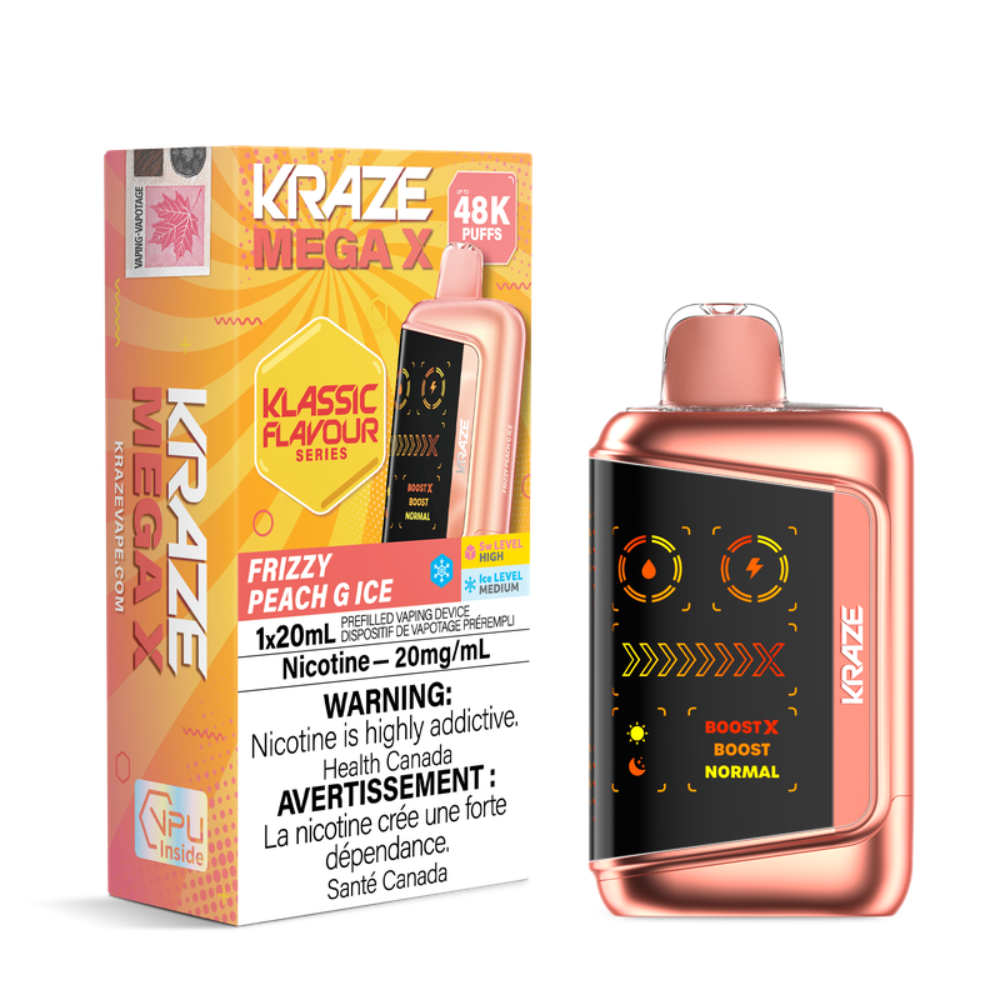 Kraze Mega X 48K Klassic Flavours Series Disposable Vape - 20mL - 20mg