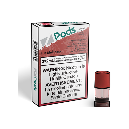 Z Pods 3 x 2mL Pods 400 Puffs - Fun Multipack