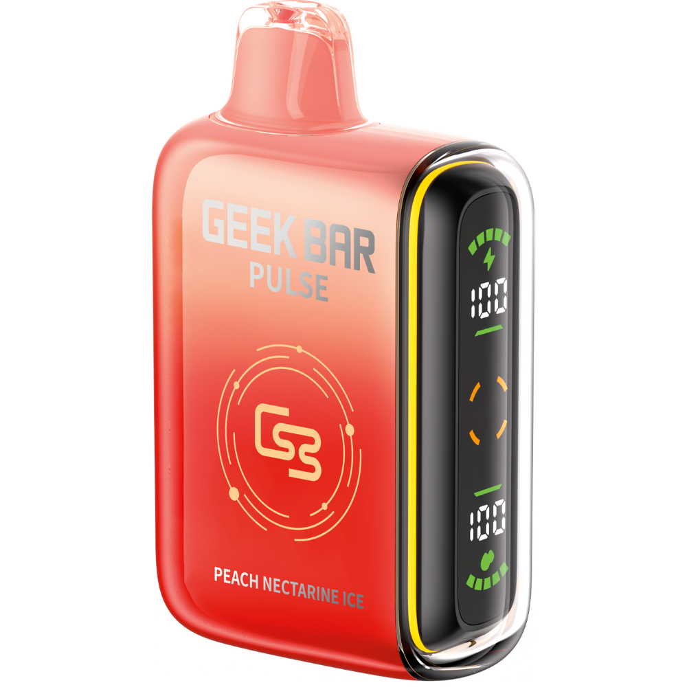 Geek Bar Pulse Disposable 16 mL Peach Nectarine Ice 9000 Puffs 20mg