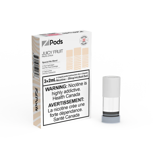 Z Pods 3 x 2mL Pods 400 Puffs - Juicy Fruit (JF)