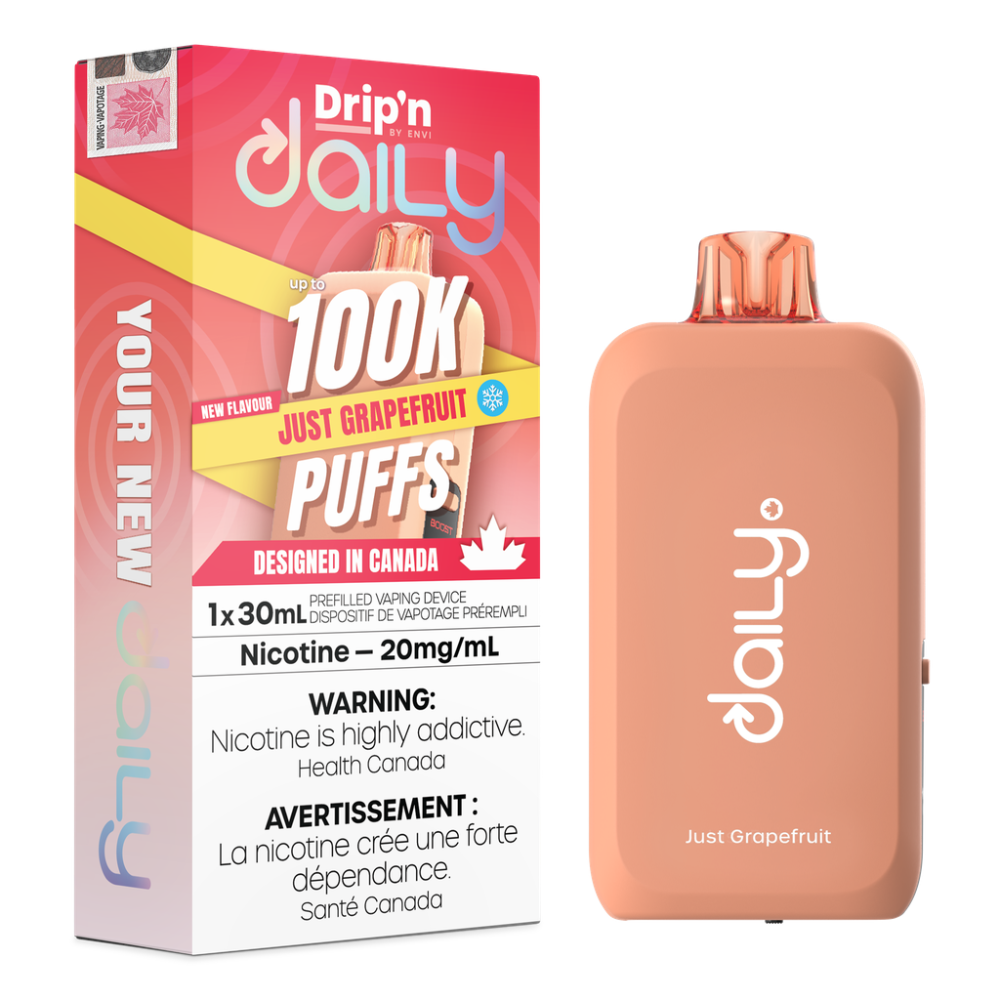 Drip'n Daily Disposable Vape - 100K Puffs - 30mL - Just Grapefruit