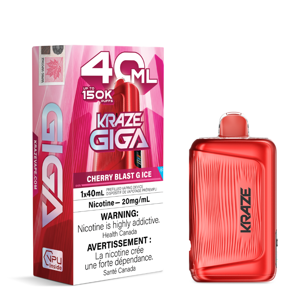 Kraze Giga Disposable Vape - 150k Puffs - 20mg - 40ml