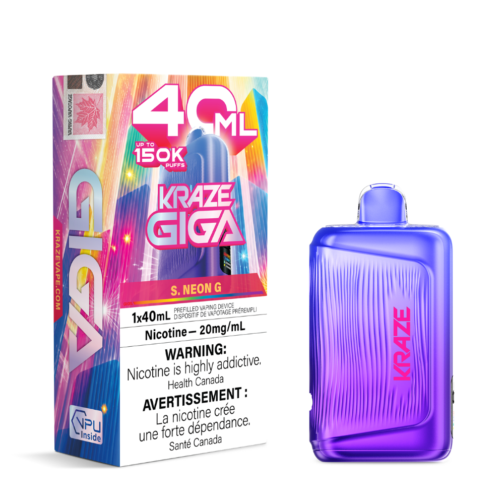 Kraze Giga Disposable Vape - 150k Puffs - 20mg - 40ml