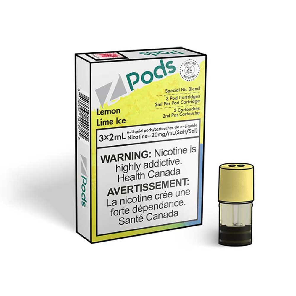 Z Pods 3 x 2mL Pods 400 Puffs - Lemon Lime Ice