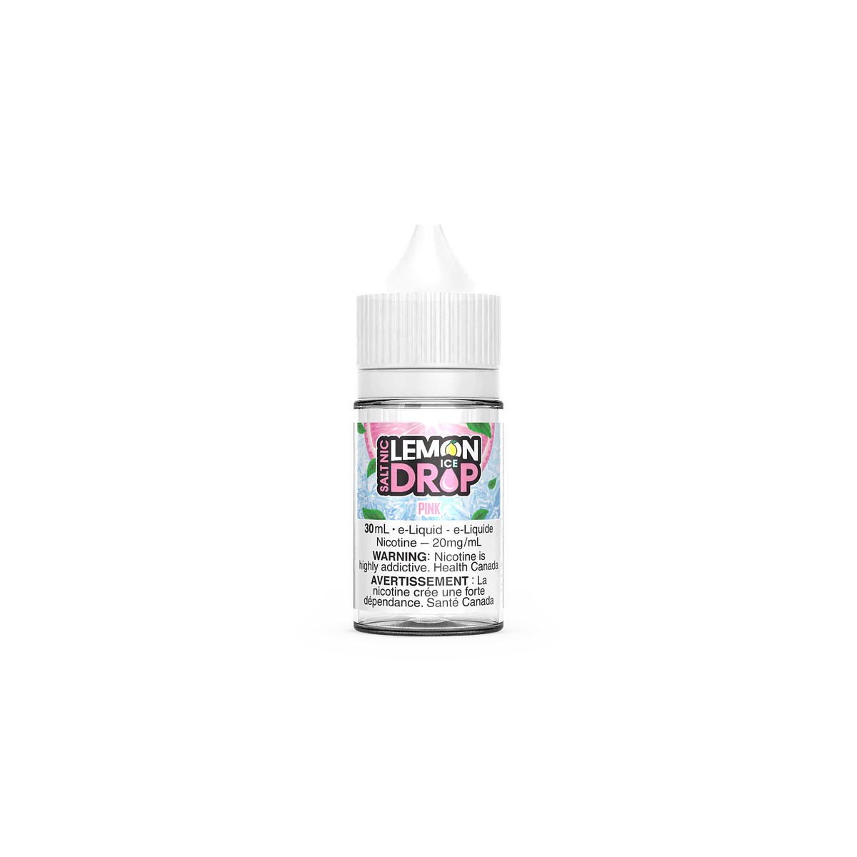 Lemon Drop Ice Salt Nic Pink E-Liquid 30mL 12 mg
