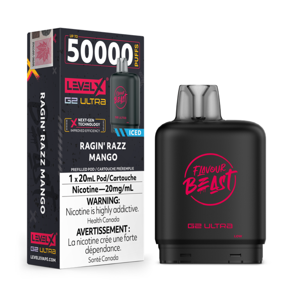 Flavour Beast Level X G2 Ultra - Ragin' Razz Mango