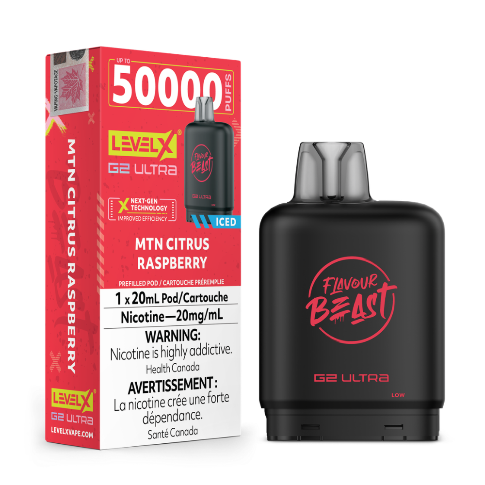 Flavour Beast Level X G2 Ultra -  Mtn Citrus Raspberry Iced