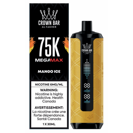 Buy All NEW Al Fakher Crown Bar 75K Mega Max Disposable Vape 89 Vape Shop Buy All NEW Al Fakher Crown Bar 75K Mega Max Disposable Vape 89 Vape Shop