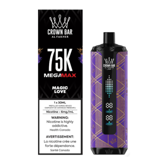 Al Fakher Crown Bar Mega Max 75k Disposable Vape - Magic Love