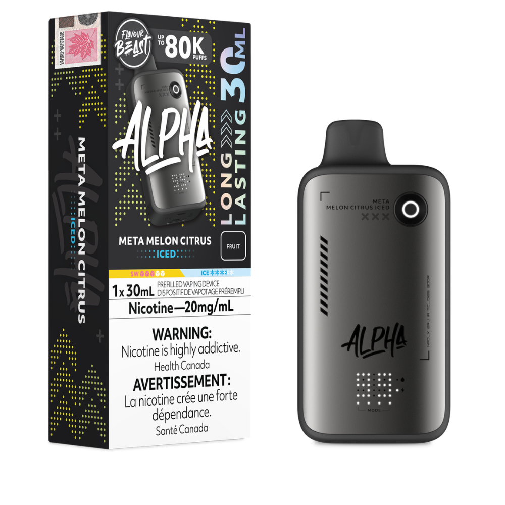Flavour Beast Alpha  Disposable Vape - 80K Puffs - Meta Melon Citrus Iced
