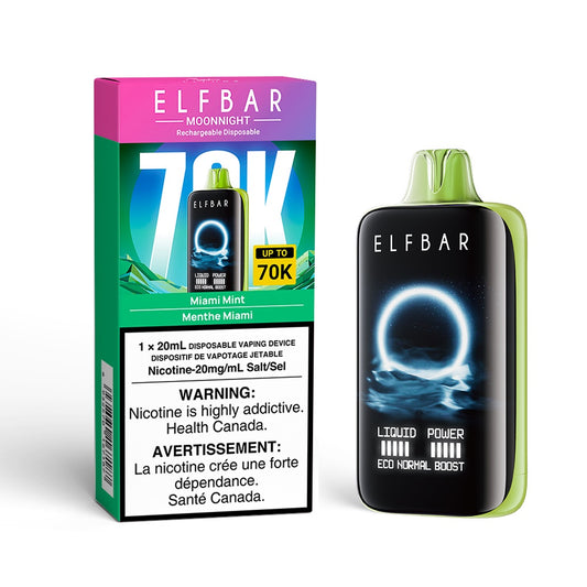 Elf Bar Moon Night 70k Disposable Vape - Miami Mint