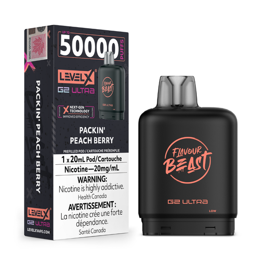 Flavour Beast Level X G2 Ultra - Packin' Peach Berry