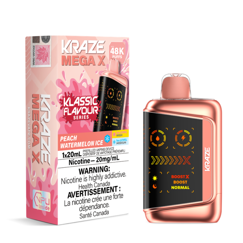 Kraze Mega X 48K Klassic Flavours Series Disposable Vape - 20mL - 20mg