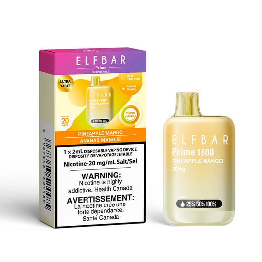 ELF Bar Prime 1800 Puffs 20mg - Pineapple Mango