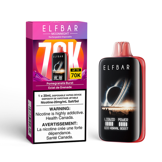 Elf Bar Moon Night 70k Disposable Vape - Pomegranate Burst