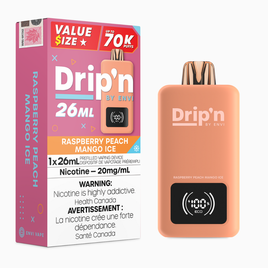 Drip'n By Envi 70k - Raspberry Peach Mango Ice