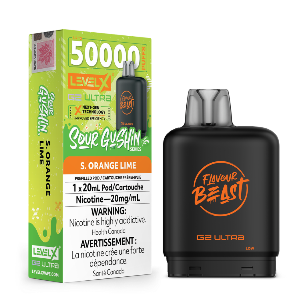 Flavour Beast Level X G2 Ultra Sour Gushin Vape Pod - 50K - 20mL