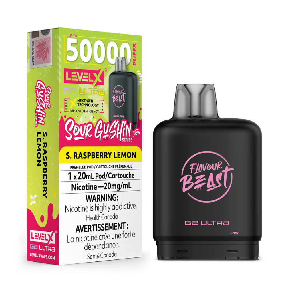 Flavour Beast Level X G2 Ultra Sour Gushin Vape Pod - 50K - 20mL