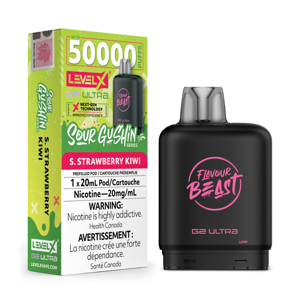 Flavour Beast Level X G2 Ultra Sour Gushin Vape Pod - 50K - 20mL