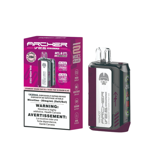 VAPMOD Archer V2.5 25000Puffs Strawberry Dragon fruit Ice 20mL 20mg