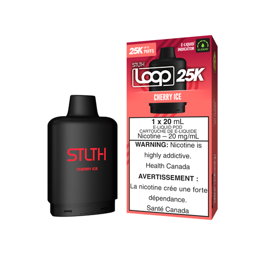 STLTH 25k Loop Pre-filled Vape Pod - Cherry Ice