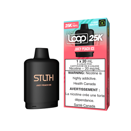 STLTH 25k Loop Pre-filled Vape Pod - Juicy Peach Ice