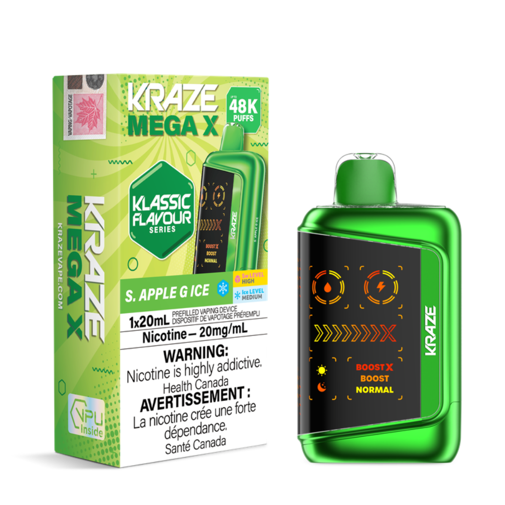 Kraze Mega X 48K Klassic Flavours Series Disposable Vape - 20mL - 20mg