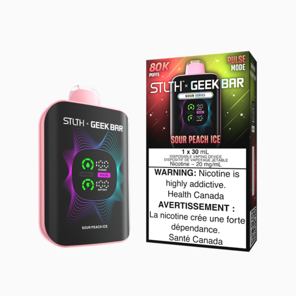 Stlth x Geek Bar 80K Disposable vape - Sour Peach Ice