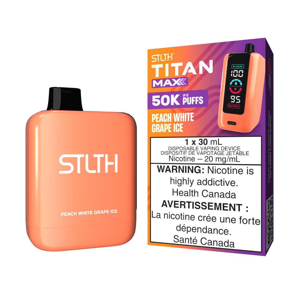 STLTH Titan Max Disposable Vape - Peach White Grape Ice