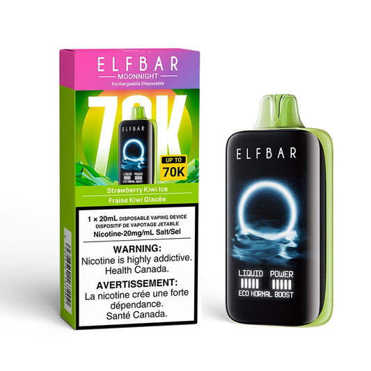 Elf Bar Moon Night 70k Disposable Vape - Strawberry Kiwi Ice