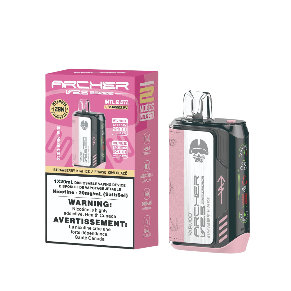 VAPMOD Archer V2.5 25000Puffs Strawberry Kiwi Ice 20mL 20mg