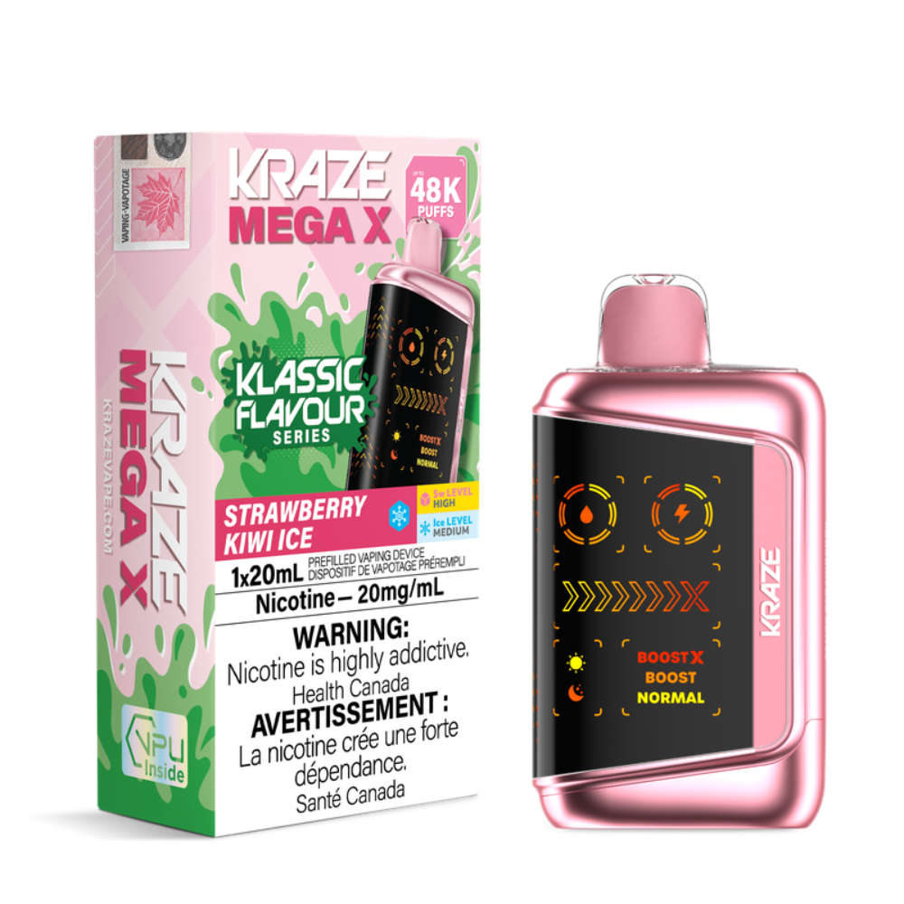 Kraze Mega X 48K Klassic Flavours Series Disposable Vape - 20mL - 20mg