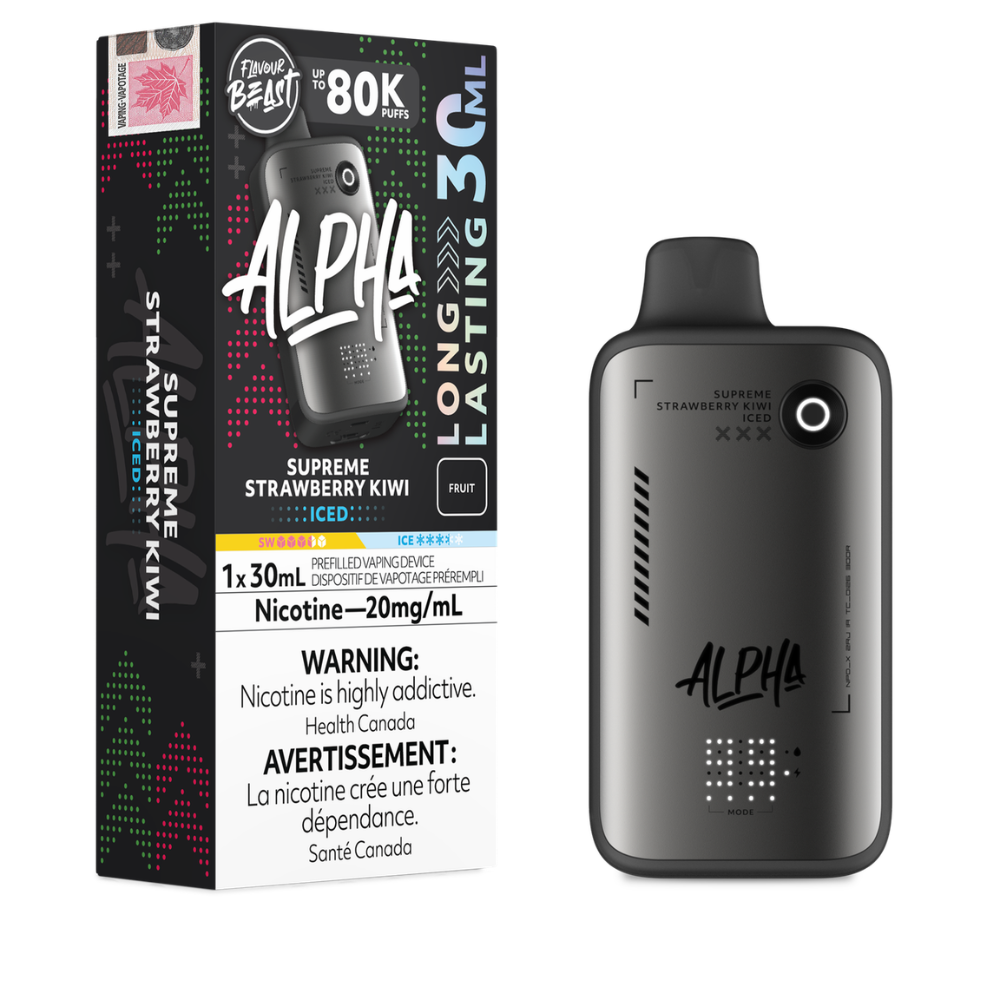 Flavour Beast Alpha  Disposable Vape - 80K Puffs - Supreme Strawberry Kiwi Iced