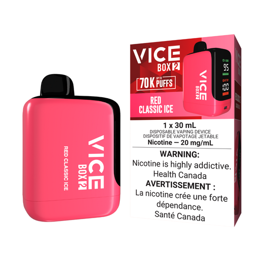 Vice Box 2 Disposable Vape - Red Classic Ice