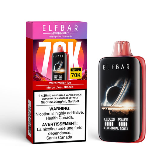 Elf Bar Moon Night 70k Disposable Vape - Watermelon Ice