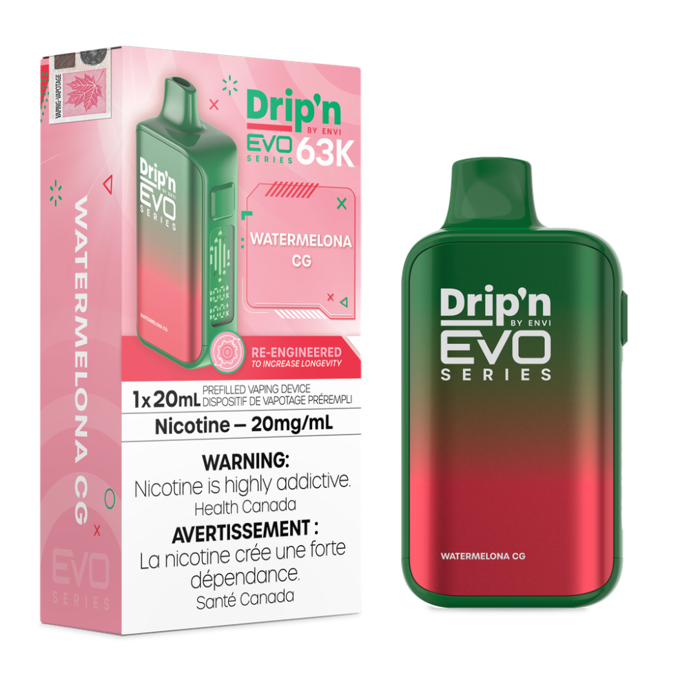 Drip'n by Envi Evo Series 63k Disposable Vape - Watermelona CG