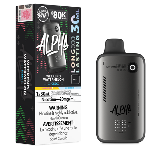Flavour Beast Alpha  Disposable Vape - 80K Puffs - Weekend Watermelon Iced
