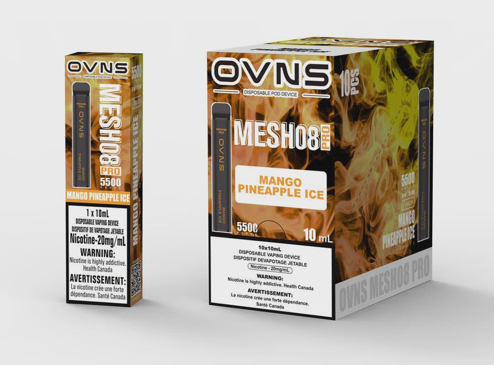 OVNS MESH08 PRO Mango Pineapple Ice 10mL 20mg 5500 Puffs