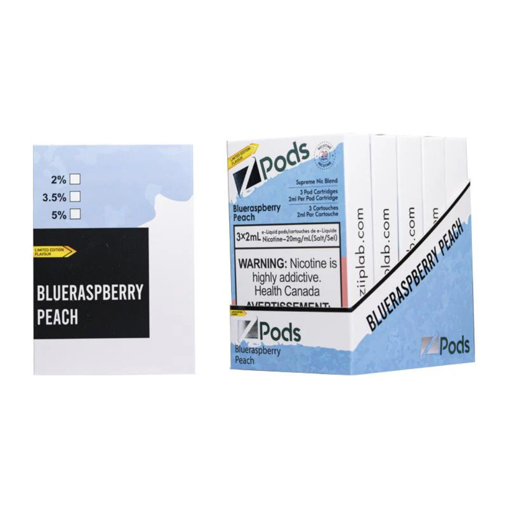 Z Pods 3 x 2mL Pods 400 Puffs - BlueRaspberry Peach